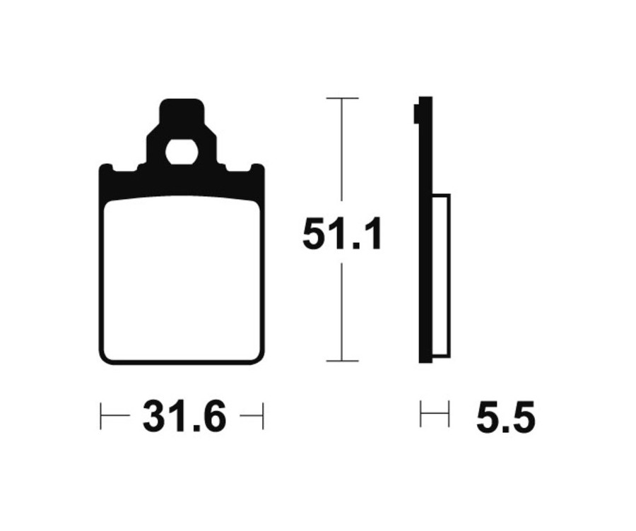 Plaquettes de frein TECNIUM Scooter organique - ME180 - 1022627