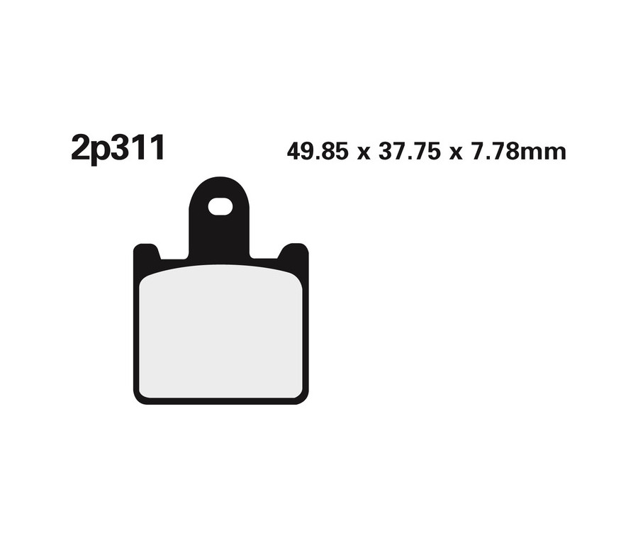 Plaquettes de frein NISSIN route /Off-Road métal fritté - 2P-311ST - 1036753
