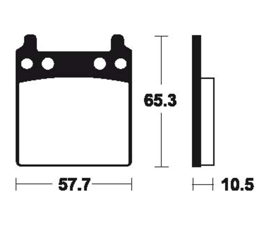 Plaquettes de frein TECNIUM route organique - MA9 - 1022559