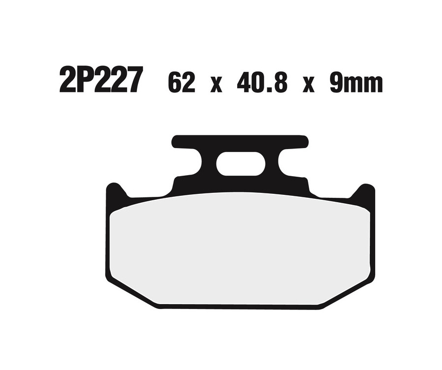 Plaquettes de frein NISSIN Off-Road semi-métallique - 2P-227GS - 1036662