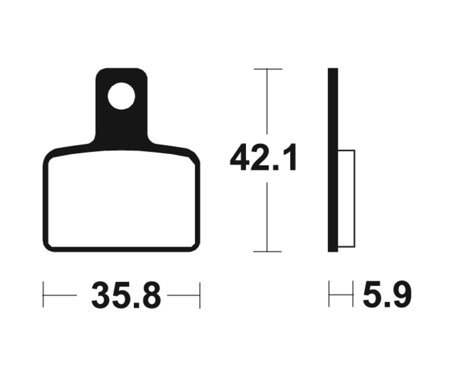 Plaquettes de frein TECNIUM route organique - MA395 - 1022503