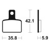 Plaquettes de frein TECNIUM route organique - MA395 - 1022503