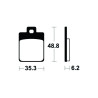 Plaquettes de frein TECNIUM Scooter organique - ME368 - 1022689
