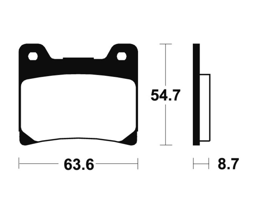 Plaquettes de frein TECNIUM Performance métal fritté - MR55 - 1023094