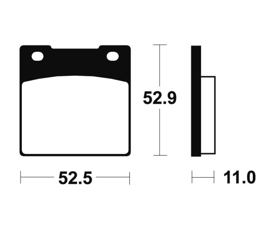 Plaquettes de frein TECNIUM route organique - MA26 - 1022444