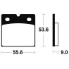 Plaquettes de frein TECNIUM Performance métal fritté - MR6 - 1023097