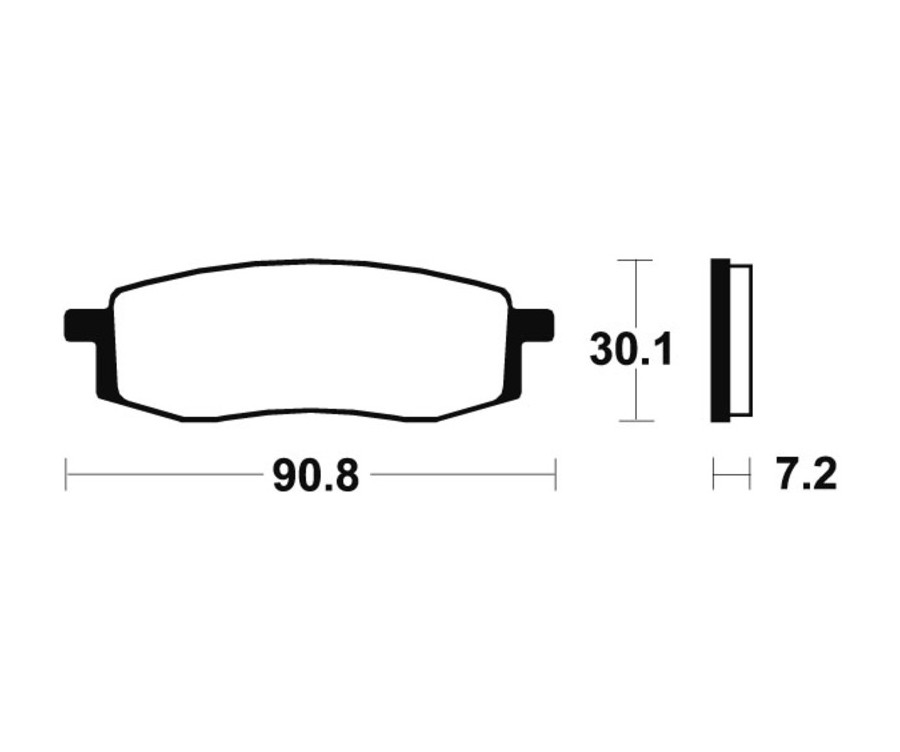 Plaquettes de frein TECNIUM MX/Quad métal fritté - MO80 - 1022920