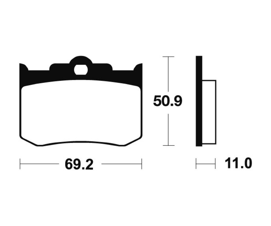 Plaquettes de frein TECNIUM route organique - MA162 - 1022384
