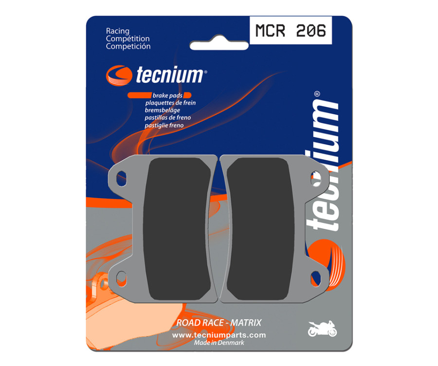 Plaquettes de frein TECNIUM Racing métal fritté carbone - MCR206 - 1022581