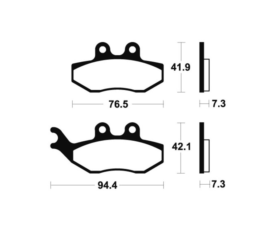 Plaquettes de frein TECNIUM route organique - MA274 - 1022452