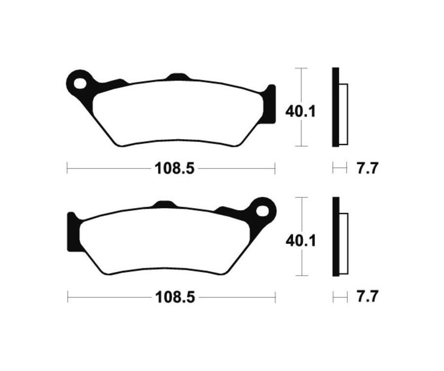 Plaquettes de frein TECNIUM Performance métal fritté - MR174 - 1023048