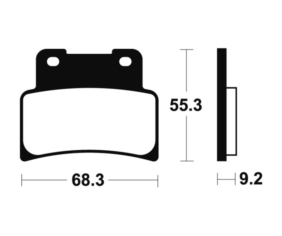 Plaquettes de frein TECNIUM Racing métal fritté carbone - MCR344 - 1022598