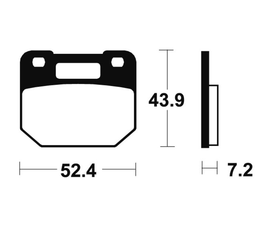 Plaquettes de frein TECNIUM route organique - MA87 - 1022556