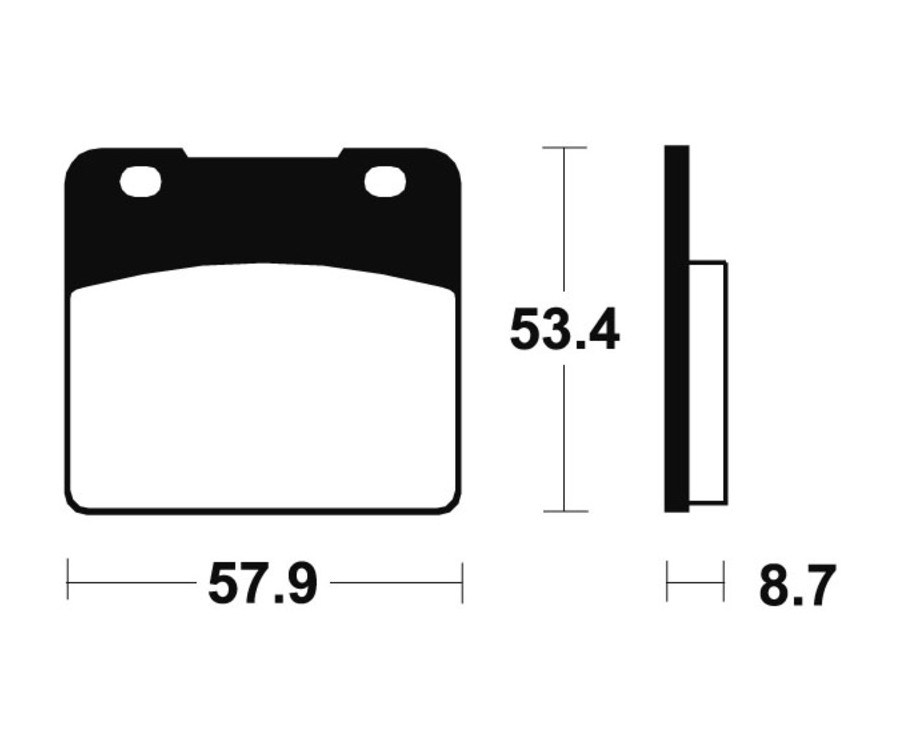 Plaquettes de frein TECNIUM Performance métal fritté - MF77 - 1022805