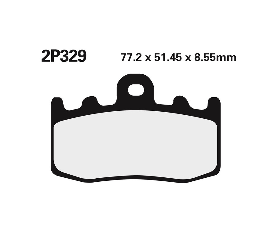 Plaquettes de frein NISSIN route /Off-Road métal fritté - 2P-329ST - 1036760