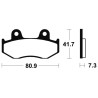 Plaquettes de frein TECNIUM route organique - MA58 - 1022531
