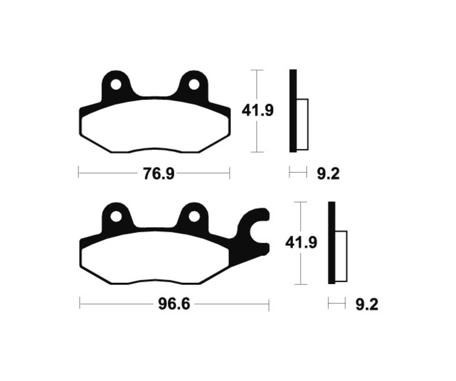 Plaquettes de frein TECNIUM Scooter organique - ME188 - 1022628