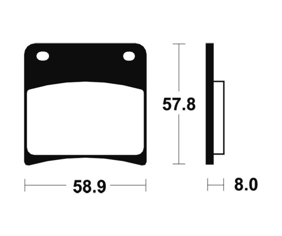 Plaquettes de frein TECNIUM Performance métal fritté - MR120 - 1023036