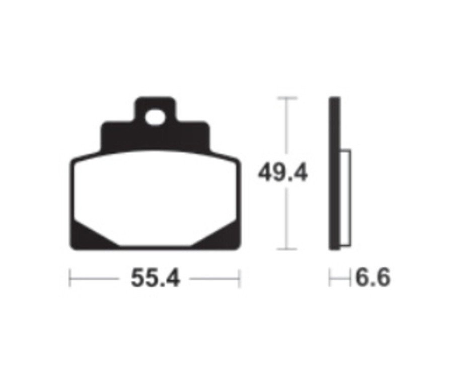 Plaquettes de frein TECNIUM métal fritté - MSS438 - 1122694