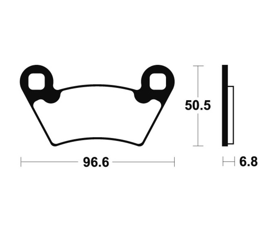 Plaquettes de frein TECNIUM MX/Quad métal fritté - MOA300 - 1022935