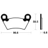 Plaquettes de frein TECNIUM MX/Quad métal fritté - MOA300 - 1022935