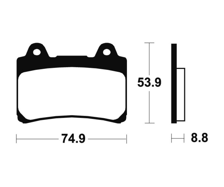 Plaquettes de frein TECNIUM route organique - MA113 - 1022335
