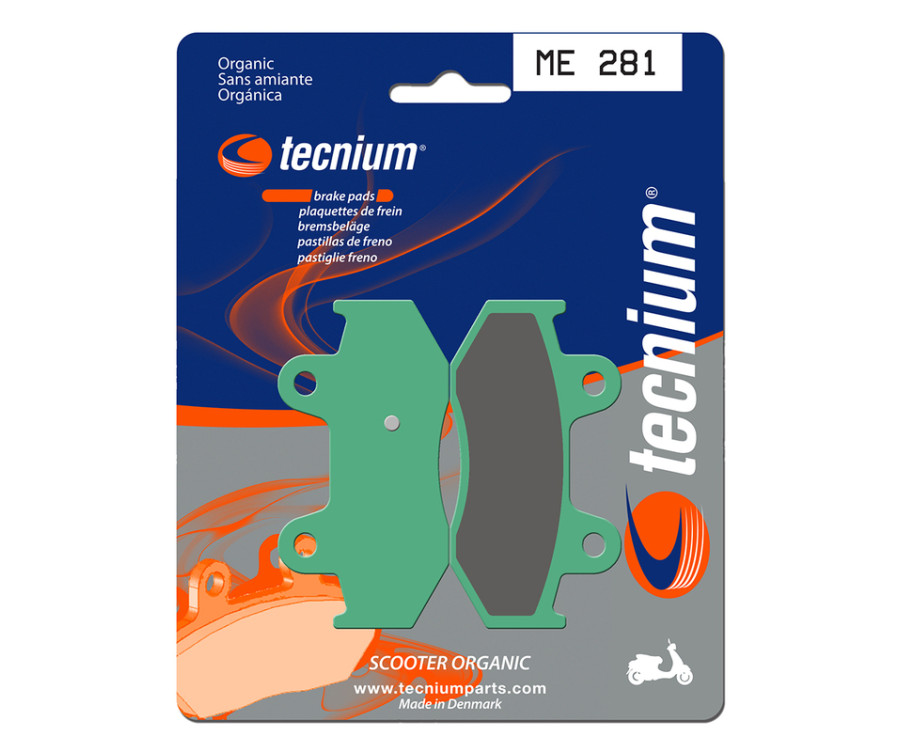Plaquettes de frein TECNIUM Scooter organique - ME281 - 1022666