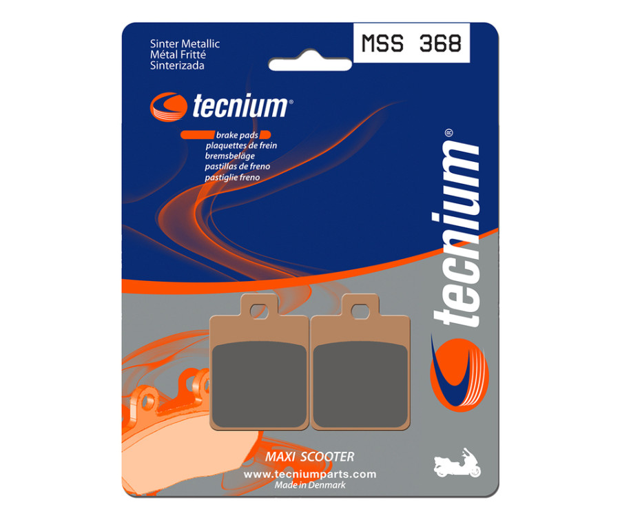 Plaquettes de frein TECNIUM Maxi Scooter métal fritté - MSS368 - 1023220