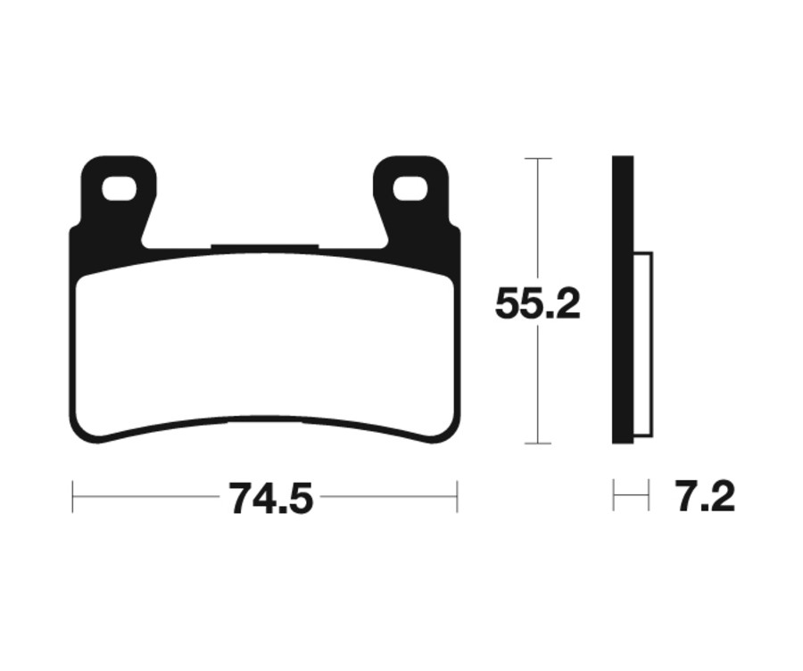Plaquettes de frein TECNIUM Racing métal fritté carbone - MCR234 - 1022585