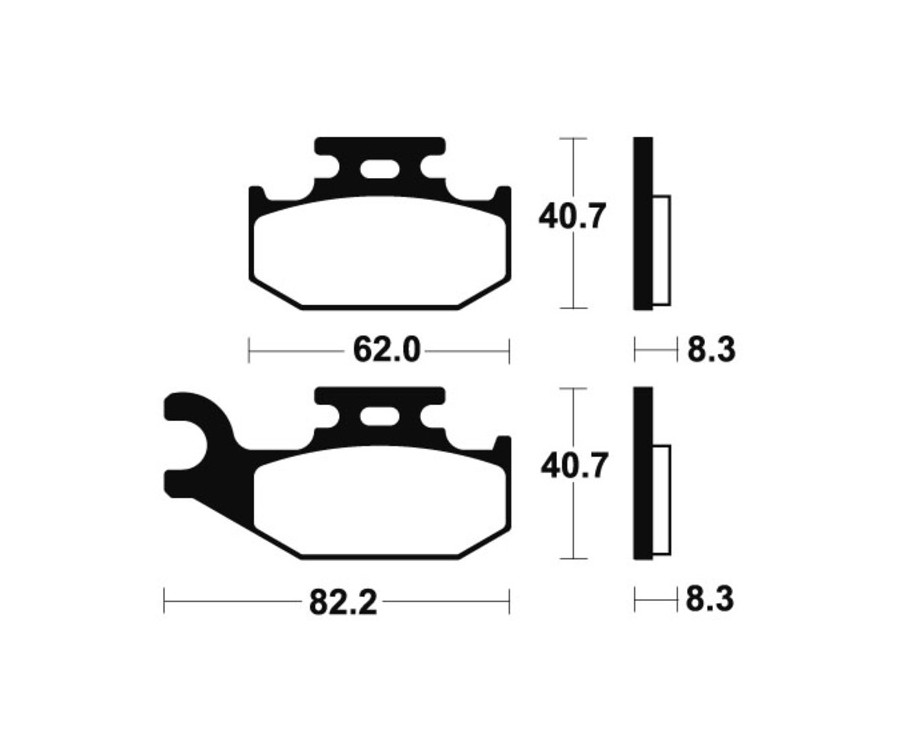 Plaquettes de frein TECNIUM MX/Quad métal fritté - MO336 - 1022887
