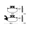 Plaquettes de frein TECNIUM MX/Quad métal fritté - MO336 - 1022887