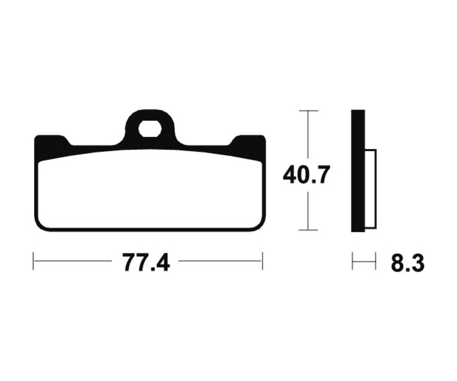 Plaquettes de frein TECNIUM Racing métal fritté carbone - MCR195 - 1022580