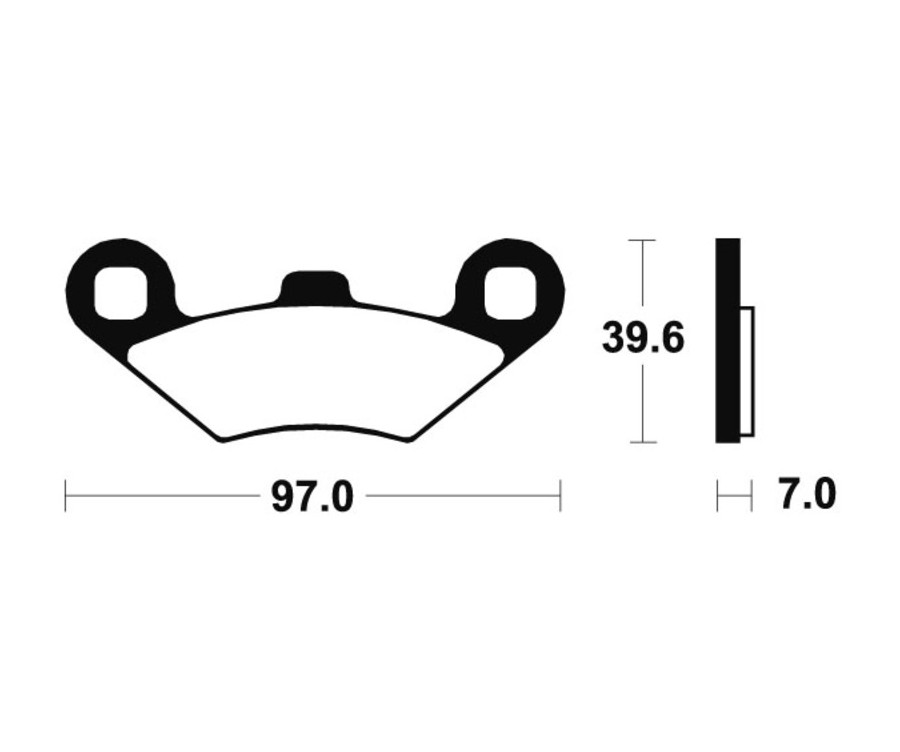 Plaquettes de frein TECNIUM Maxi Scooter métal fritté - MSS216 - 1023188