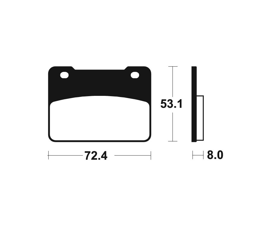 Plaquettes de frein TECNIUM route organique - MA393 - 1022502