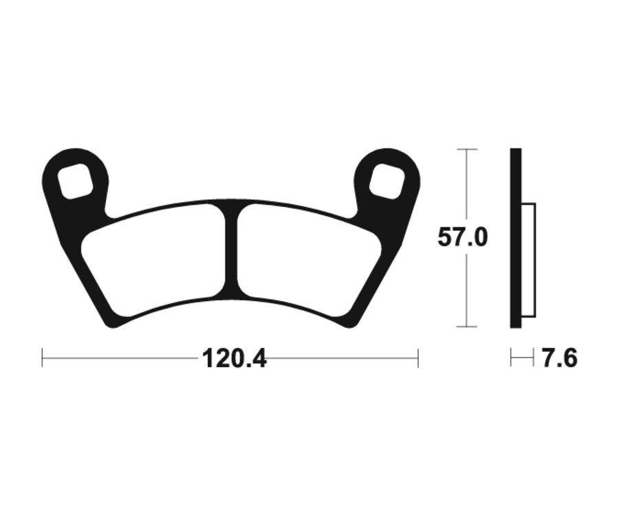Plaquettes de frein TECNIUM MX/Quad métal fritté - MO397 - 1022901