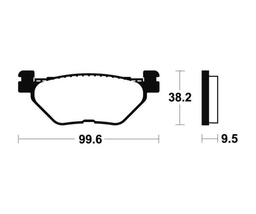 Plaquettes de frein TECNIUM route organique - MA269 - 1022449