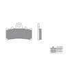 Plaquettes de frein BREMBO route métal fritté - 07GR18SA - 1035881