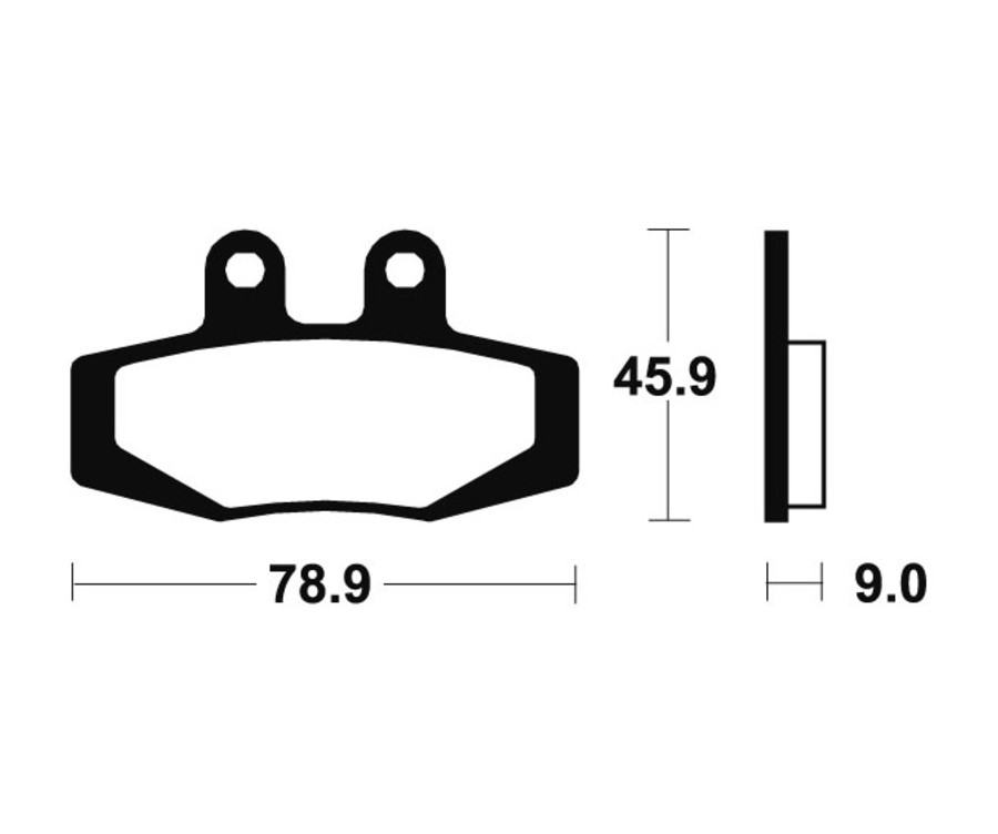 Plaquettes de frein TECNIUM route organique - MA121 - 1022342