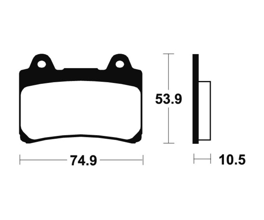 Plaquettes de frein TECNIUM Performance métal fritté - MR90 - 1023103
