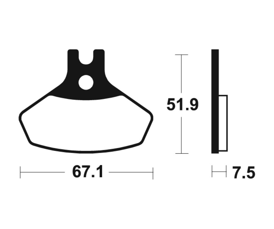 Plaquettes de frein TECNIUM MX/Quad métal fritté - MO407 - 1022906