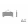 Plaquettes de frein BREMBO route carbone céramique - 07GR18CC - 1035880