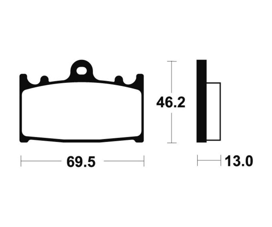 Plaquettes de frein TECNIUM Performance métal fritté - MR289 - 1023071