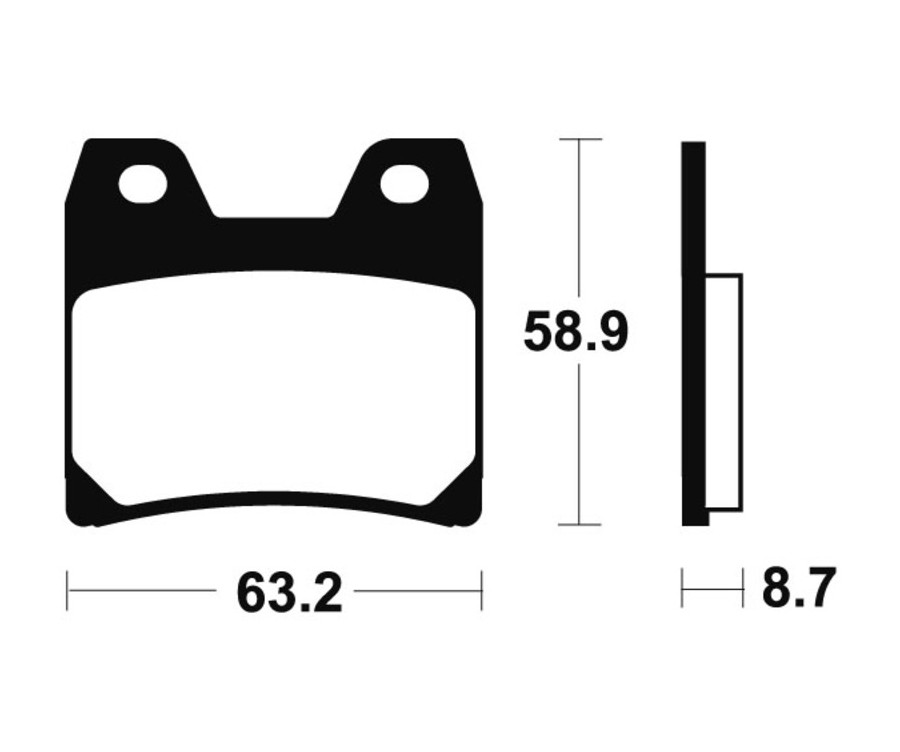 Plaquettes de frein TECNIUM Performance métal fritté - MR270 - 1023070