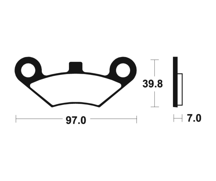 Plaquettes de frein TECNIUM MX/Quad métal fritté - MO414 - 1022910