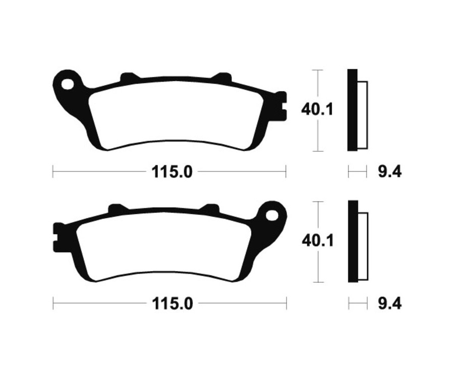 Plaquettes de frein TECNIUM Scooter organique - ME222 - 1022642