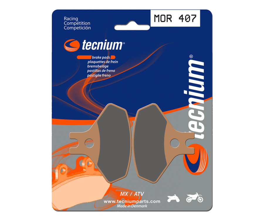 Plaquettes de frein TECNIUM Racing MX/Quad métal fritté - MOR407 - 1023010