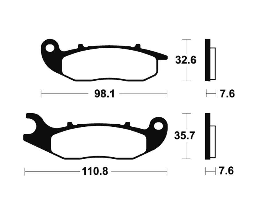 Plaquettes de frein TECNIUM route organique - MA359 - 1022491