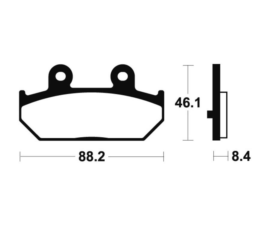 Plaquettes de frein TECNIUM Scooter organique - ME304 - 1022672