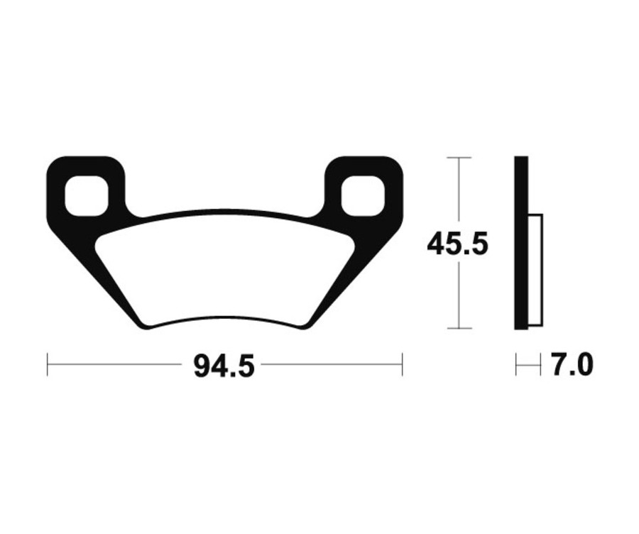 Plaquettes de frein TECNIUM MX/Quad métal fritté - MOA322 - 1022936