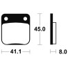 Plaquettes de frein TECNIUM Racing MX/Quad métal fritté - MOR36 - 1022997